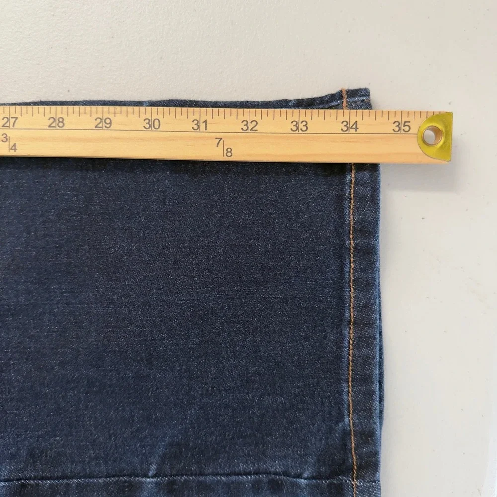 Judy Blue Straight Fit Jeans Womens 9/29 Long Dark Wash Stretch Denim Pants